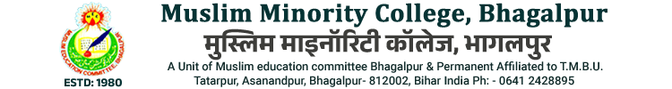 Header of Muslim Minority College Bhagalpur Bihar